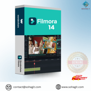 Wondershare Filmora 14 Video Editor |1Device |PC| Lifetime | GLOBAL
