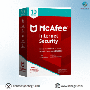 McAfee Total Protection 1 Year – 10 Devices | Global License