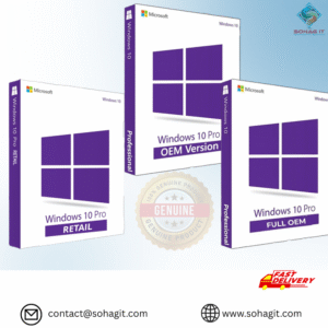 Microsoft Windows 10 Pro – FULL OEM | OEM | Retail Key